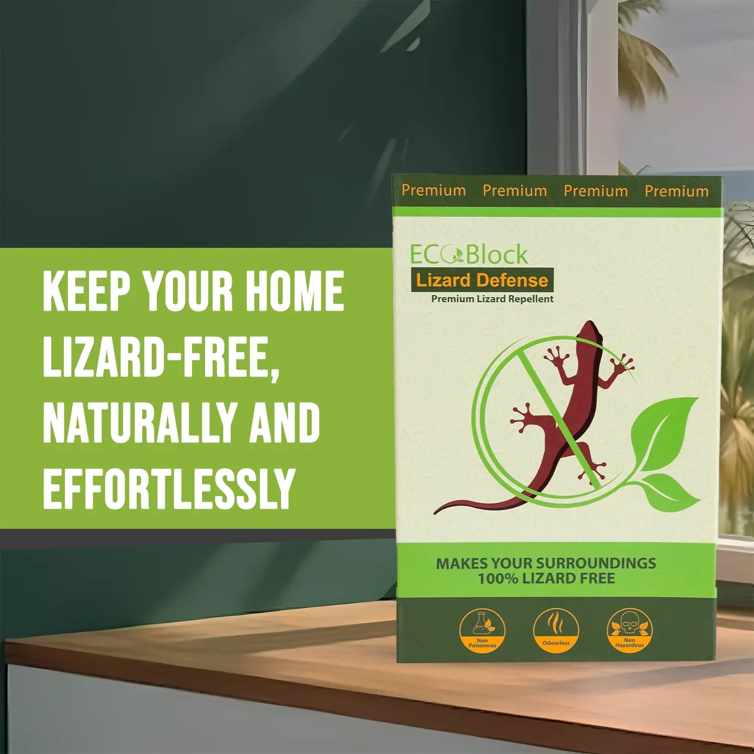 EcoBlock Lizard Defense – Natural Lizard Repellent Cubes