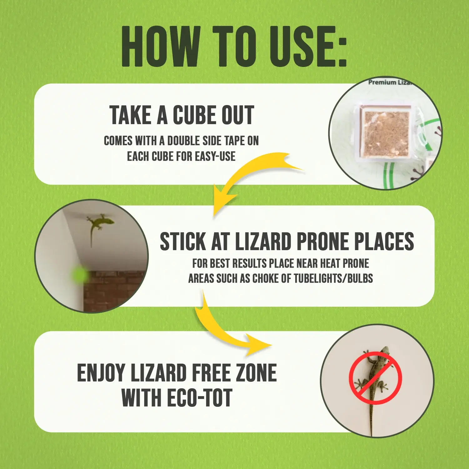 EcoBlock Lizard Defense – Natural Lizard Repellent Cubes